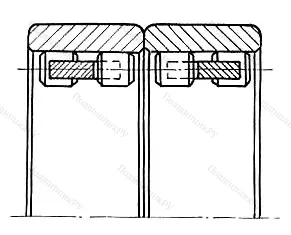 Модификация подшипника 4-3572114К размер 82x110x60 от производителя  ГПЗ-1