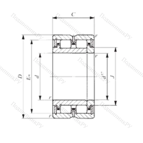 Подшипник роликовый радиальный TRU 304830