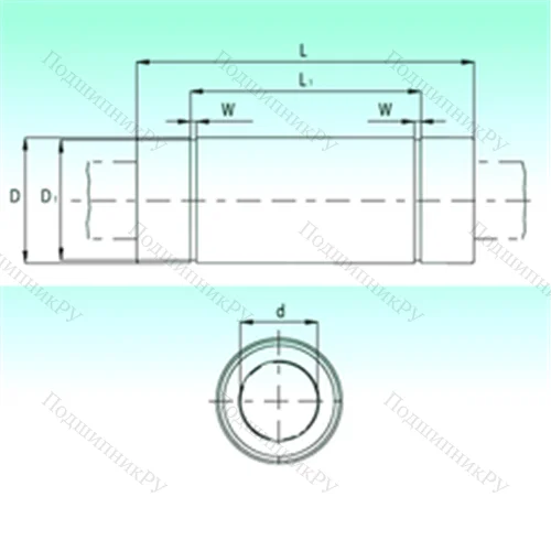 Подшипник шариковый линейный KBL 40154-PP от производителя  NBS