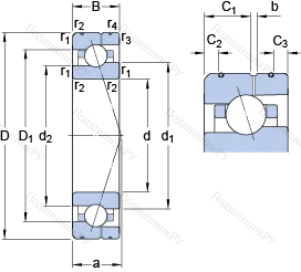 Подшипник 7014 CE/P 4AL в Ростове-на-Дону
