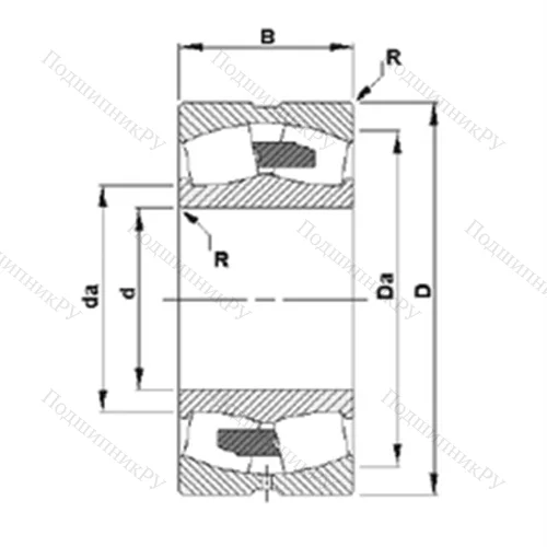Подшипник роликовый радиальный самоцентрирующийся 23052YMB
