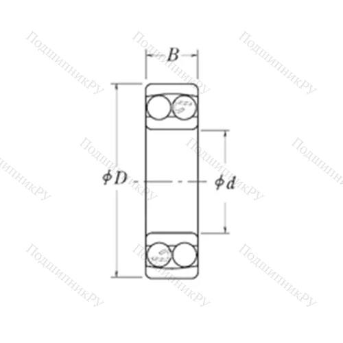 Подшипник шариковый радиальный самоцентрирующийся NMJ 7/8 от производителя  RHP