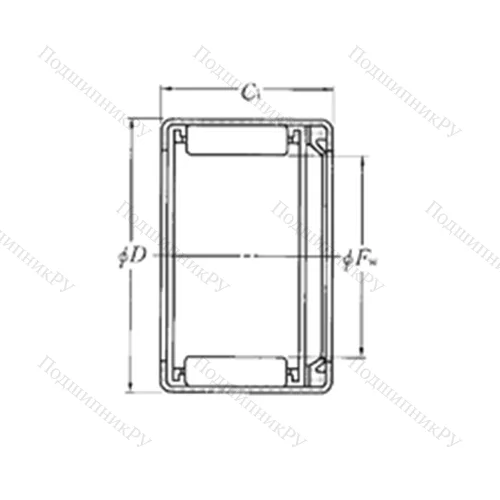 Подшипник игольчатый радиальный HMK 5028L