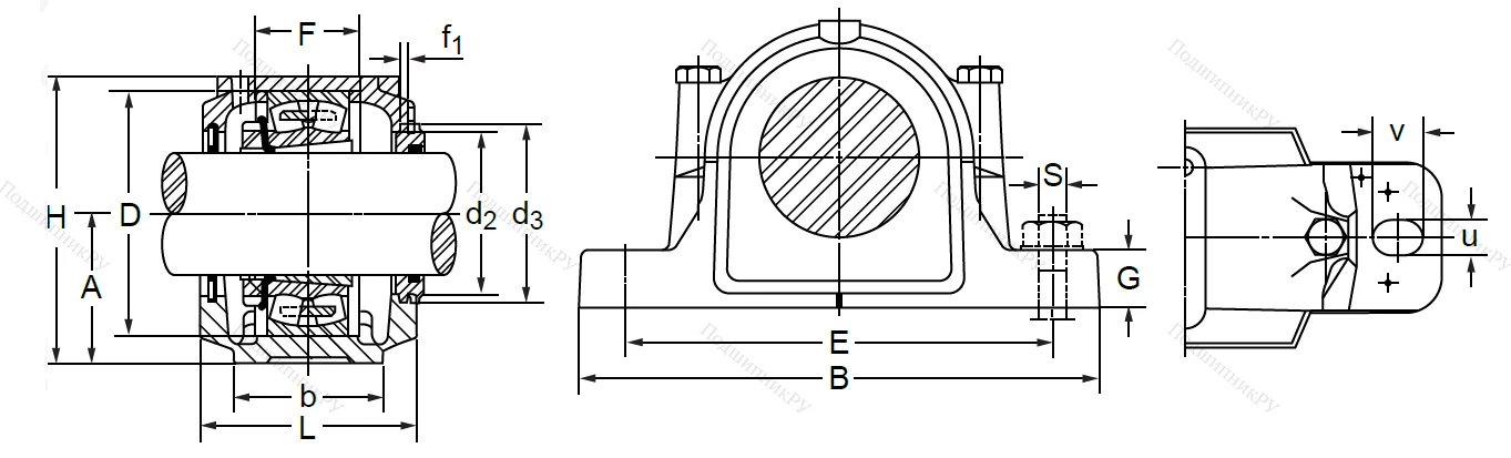 Подшипниковый корпус SNL 515 TG (SNK 515-612) в Ростове-на-Дону