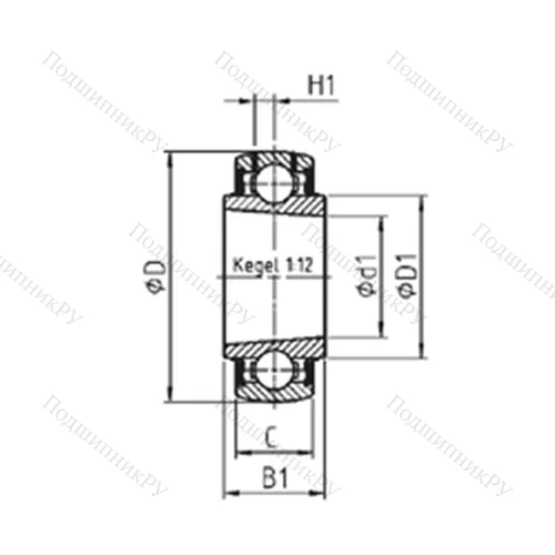 Подшипник шариковый радиальный UK 328