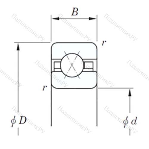 Подшипник шариковый радиально-упорный KGX 350