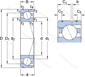 Подшипник 7017 ACD/P 4AL