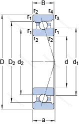 Подшипник 7017 ACB/HCP 4A в Ростове-на-Дону