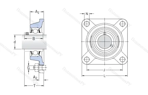 Подшипниковый узел FY 35 TF в Ростове-на-Дону