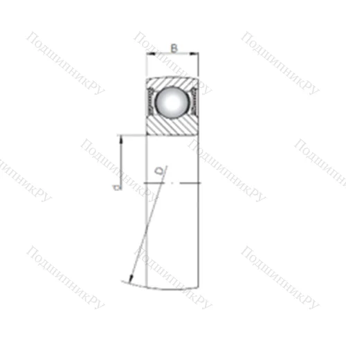 Подшипник шариковый радиальный K 6210-2RS