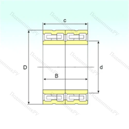 Подшипник роликовый радиальный FCD 100132450 от производителя  ISB