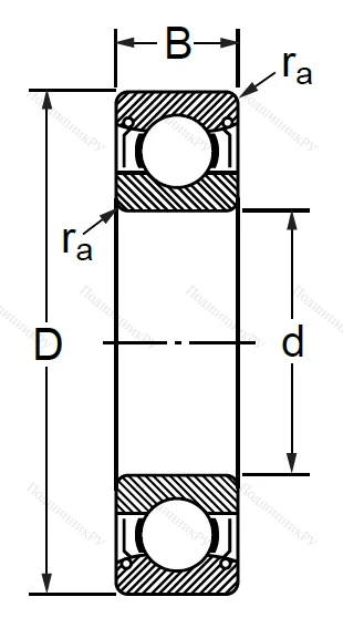 Шариковый однорядный подшипник 76-80317 (6317 ZZC 3) в Ростове-на-Дону