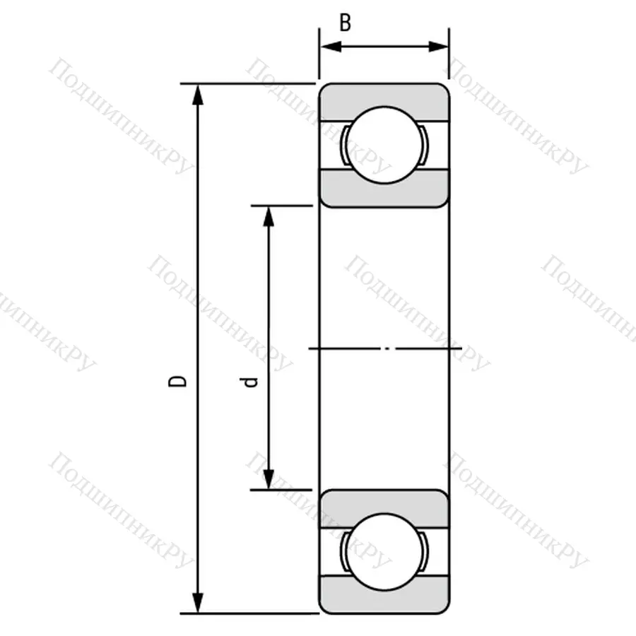 Подшипник  603 (13) размер 3x9x3