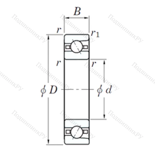 Подшипник шариковый радиально-упорный 3NC HAR 922C FT