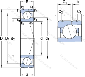 Подшипник 71922 CE/HCP 4AL