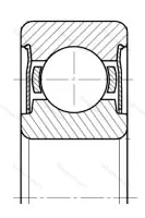 Подшипник  604-ZZ (80014) размер 4x12x4