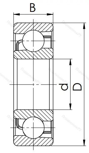 Радиально-упорный шариковый подшипник 46118 Л (7018 АСМ) в Ростове-на-Дону