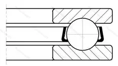 Подшипник  51332 (8332) размер 160x270x87 от производителя  SKF