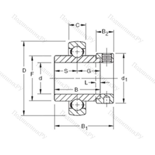 Подшипник шариковый радиальный SM 1009KB