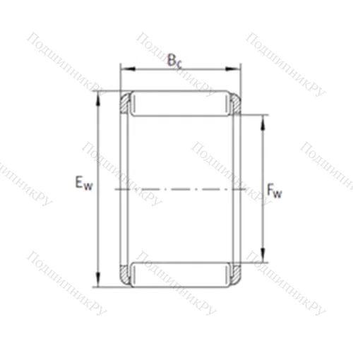 Подшипник игольчатый радиальный KZK 40x48x20