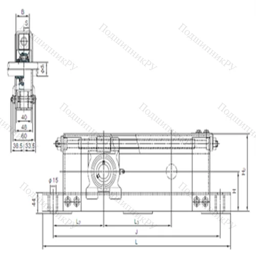 Подшипниковый узел шариковый радиальный UCTL 204+WL 200 от производителя  NACHI