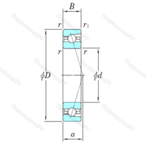 Подшипник шариковый радиально-упорный 3NCHAC 920C