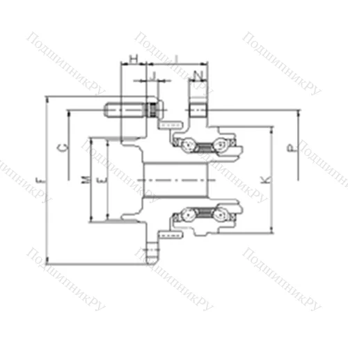 Подшипник шариковый радиально-упорный IJ 123096 от производителя  ILJIN