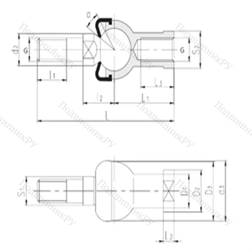 Подшипник скольжения сферический SQZL 14-RS от производителя  LS