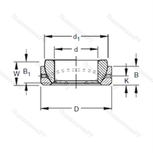 Подшипник скольжения сферический 6SBT 10 от производителя  TIMKEN