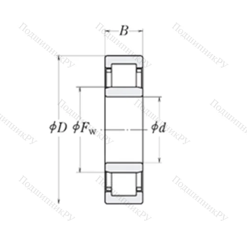 Подшипник роликовый радиальный LLRJ 1.1/8 от производителя  RHP