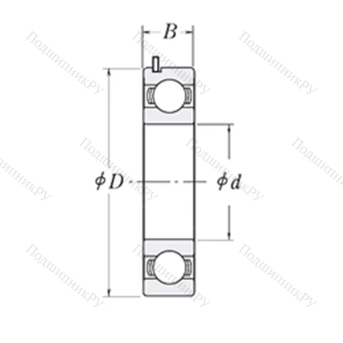 Подшипник шариковый радиальный 83943A от производителя  HIC