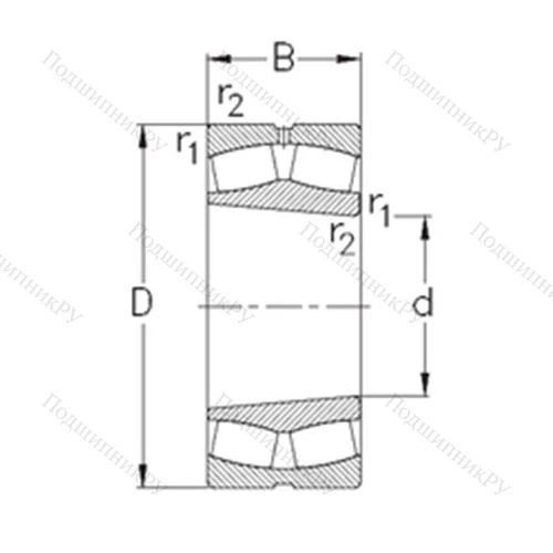Подшипник роликовый радиальный самоцентрирующийся 231/600-K-MB-W 33 от производителя  NKE