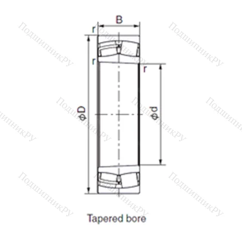 Подшипник роликовый радиальный 22314EXK