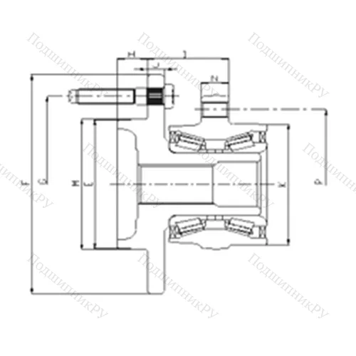 Подшипник шариковый радиально-упорный IJ 223049 от производителя  ILJIN