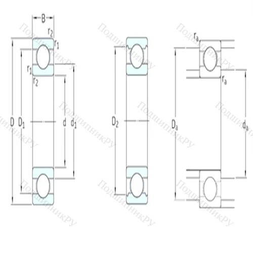 Подшипник шариковый радиальный W 603