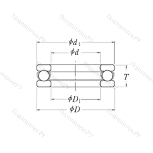 Подшипник шариковый упорный LT 3.1/8 от производителя  RHP