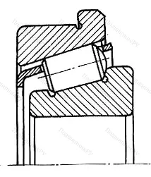 Подшипник  32212R (67512) размер 60x110/117x29,75 от производителя  SKF