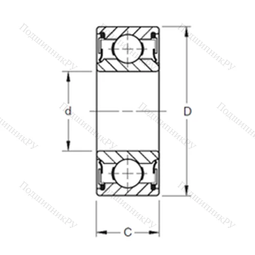Подшипник шариковый радиальный 9107PP