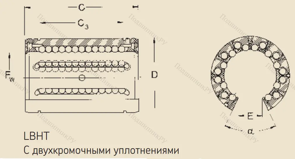 Подшипник LBHT 30 A 2LS в Ростове-на-Дону