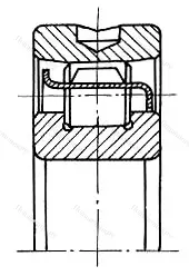 Модификация подшипника 402319М размер 95x200x45 от производителя  ГПЗ-3