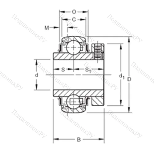 Подшипник шариковый радиальный GCE 25KRRB