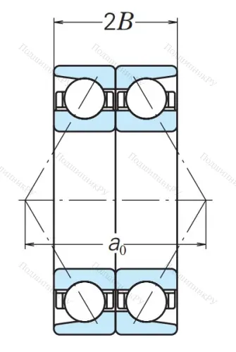Радиально-упорный шариковый подшипник 6-466322 Л в Ростове-на-Дону