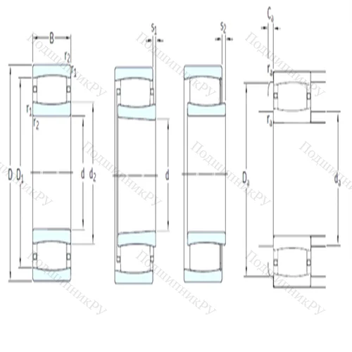 Подшипник роликовый тороидальный C 39/950MB от производителя  SKF