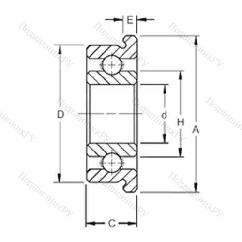 Подшипник шариковый радиальный F 33K 5