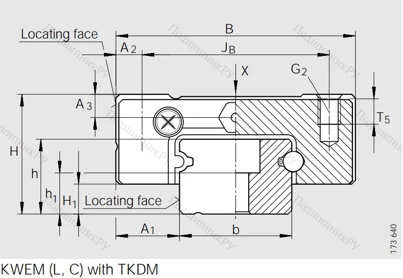 Направляющий рельс TKDM 15 G 2/B-220-10/10 в Ростове-на-Дону