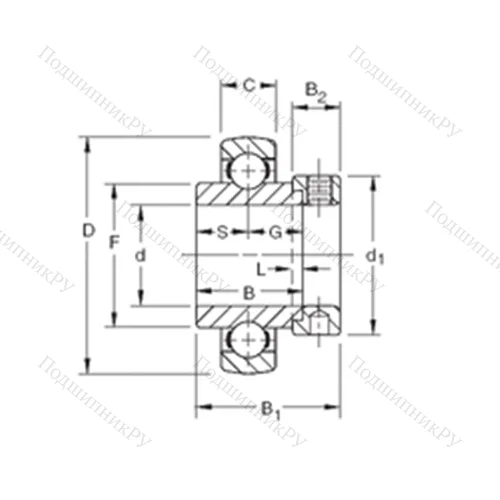Подшипник шариковый радиальный SMN 014KB от производителя  TIMKEN