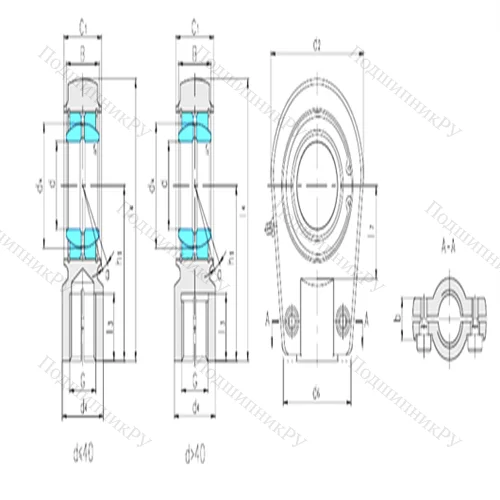 Подшипник скольжения сферический SIR 80ES-D от производителя  LS