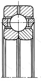 Подшипник QJ 208M/P 63S 2 размер 40x80x18 от производителя  SKF