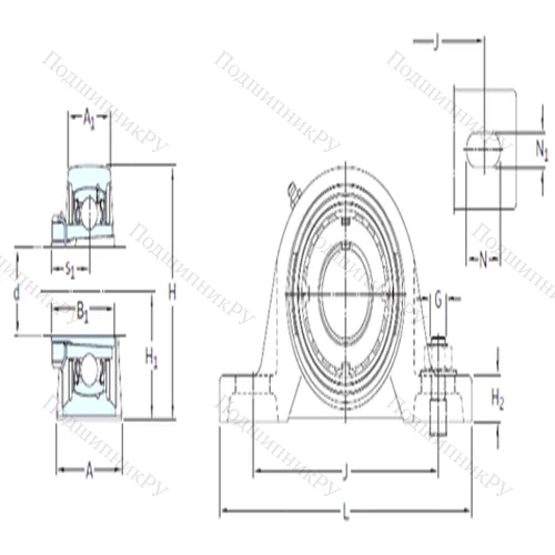 Подшипниковый узел шариковый радиальный SYJ 40 KF+SYJ 508 от производителя  SKF