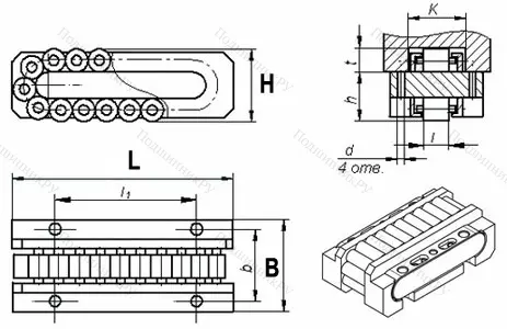 Подшипник  Р88-103 размер 135x66x39 от производителя  ГПЗ-1